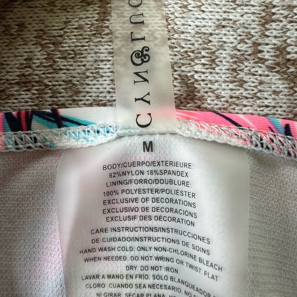 Tropical Cinch Countour One Piece Bathing Suit - Picture 4 of 4